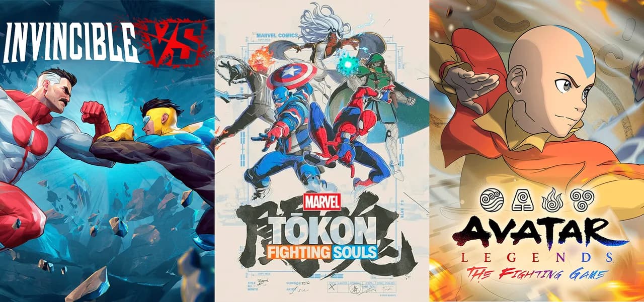 Guia completo de fighting games 2026: Invincible VS e Marvel Tōkon