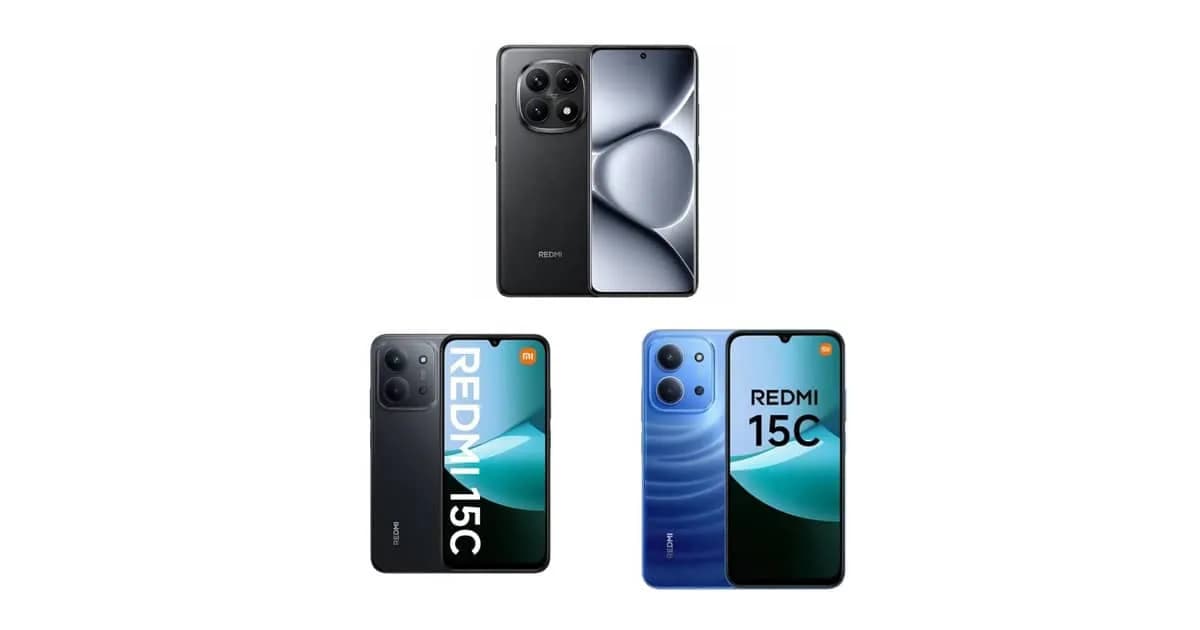 Redmi 8GB/256GB: qual vale mais, Note 15 ou 15C na promoção