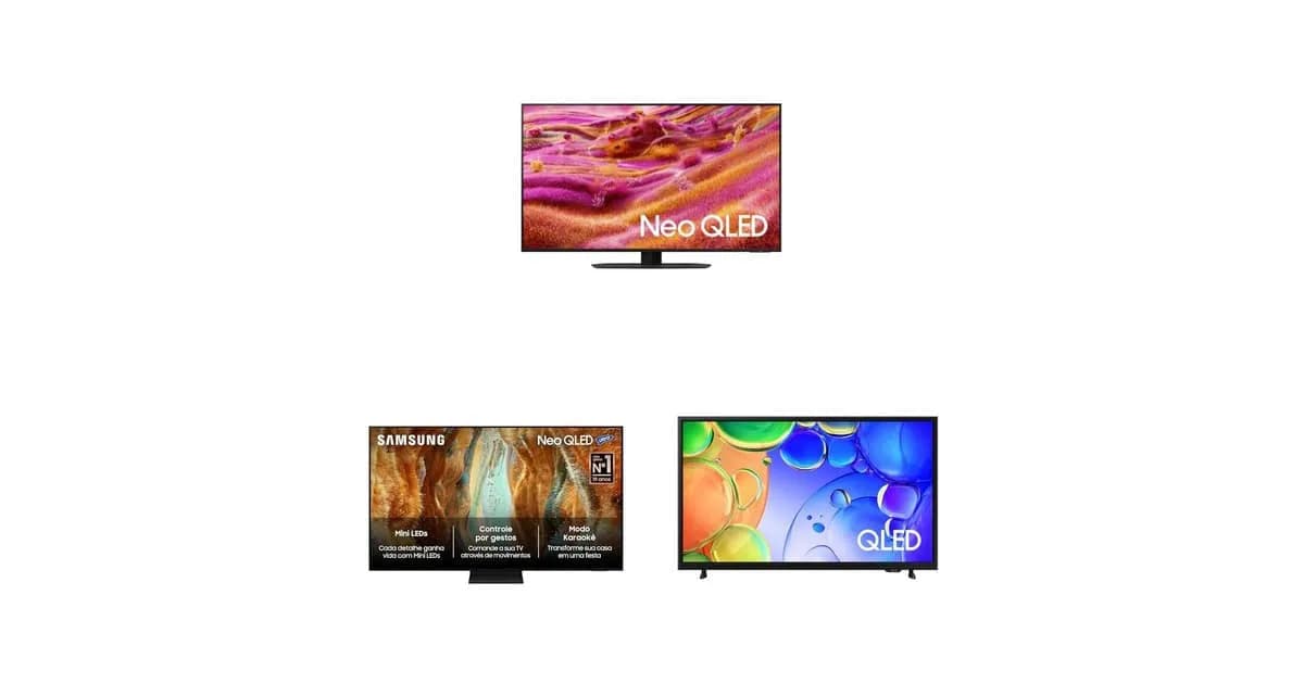 Neo QLED vs QLED: guia de escolha com 3 Samsung em promoção