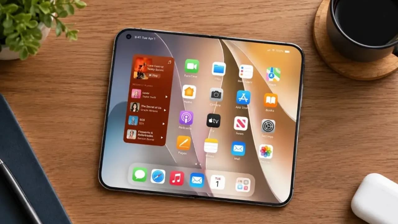 Apple Pencil compacto fora do iPhone dobrável: 2 motivos