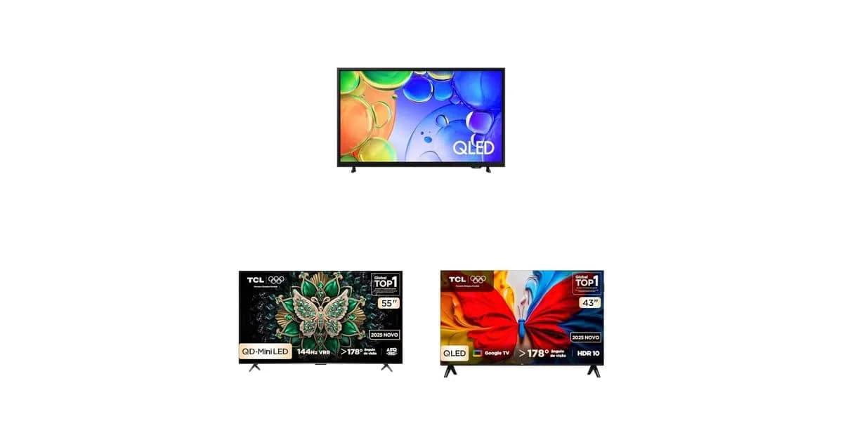 TV QLED: qual das 3 ofertas da Amazon vale mais a pena