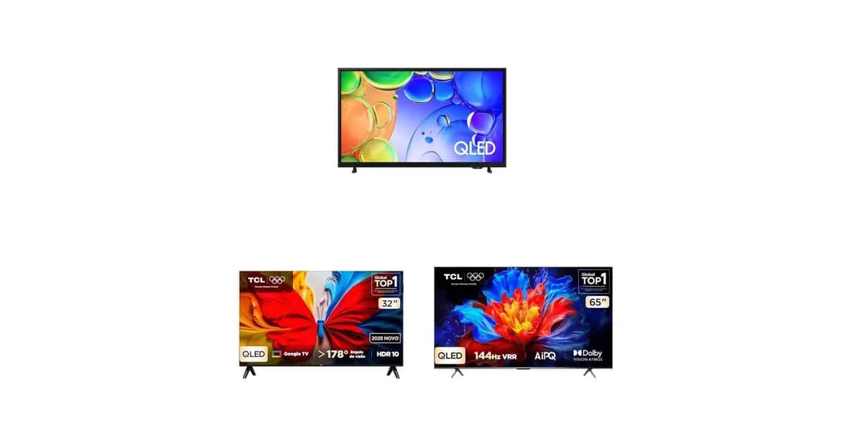 TVs QLED: compare 3 modelos e descubra qual combina com você